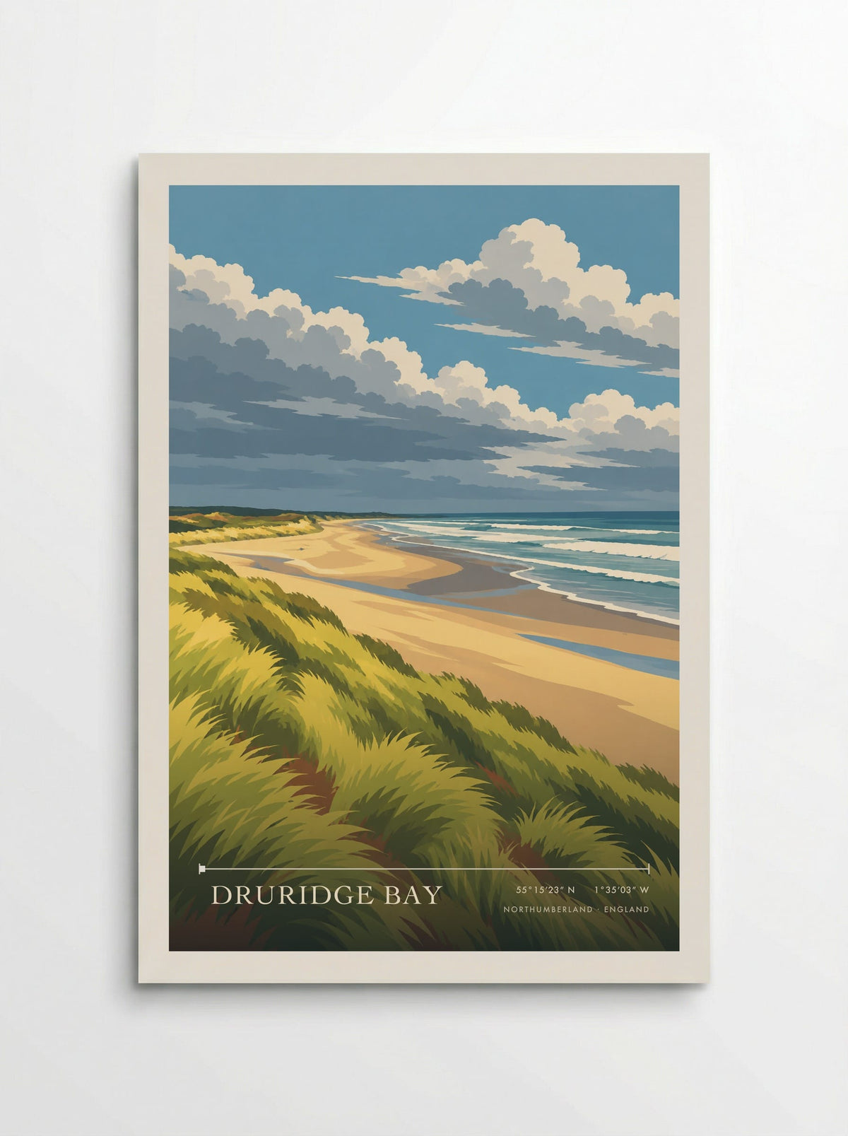 Druridge Bay, Northumberland | Travel Poster - Poster