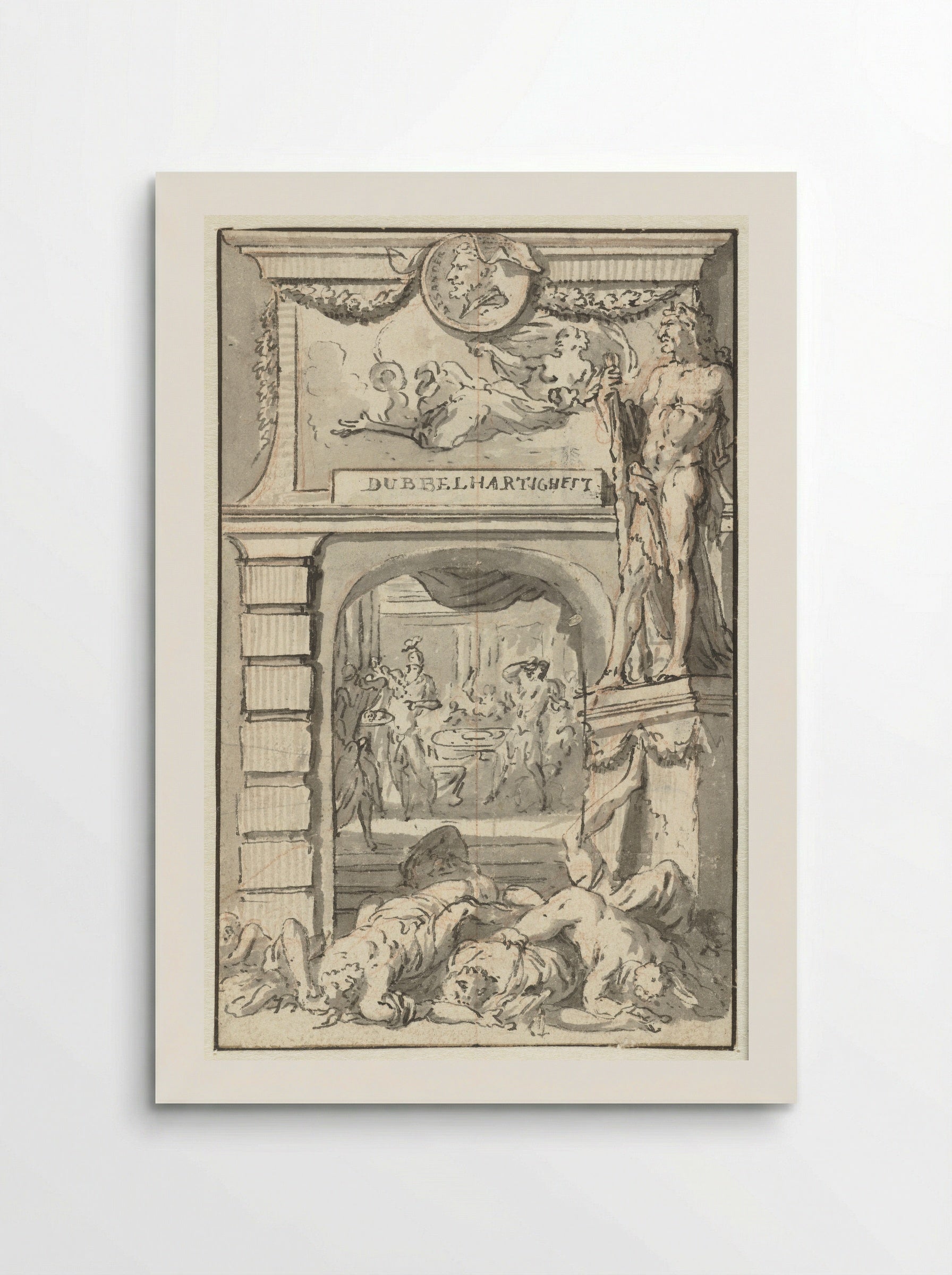 Dubbelhartigheid (Allegorical Study) - Jan Goeree - Poster