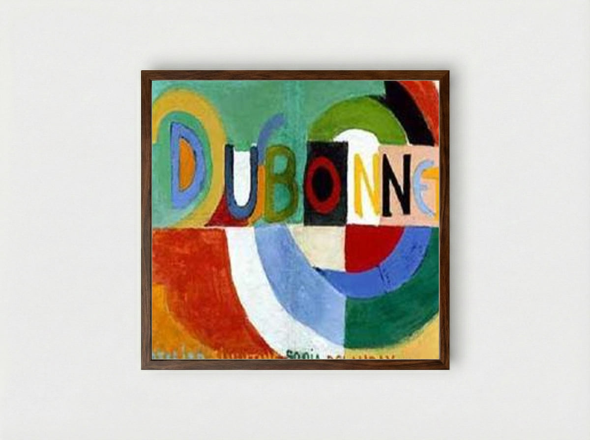 Dubonnet - Sonia Delaunay - Framed Print Dark Wood
