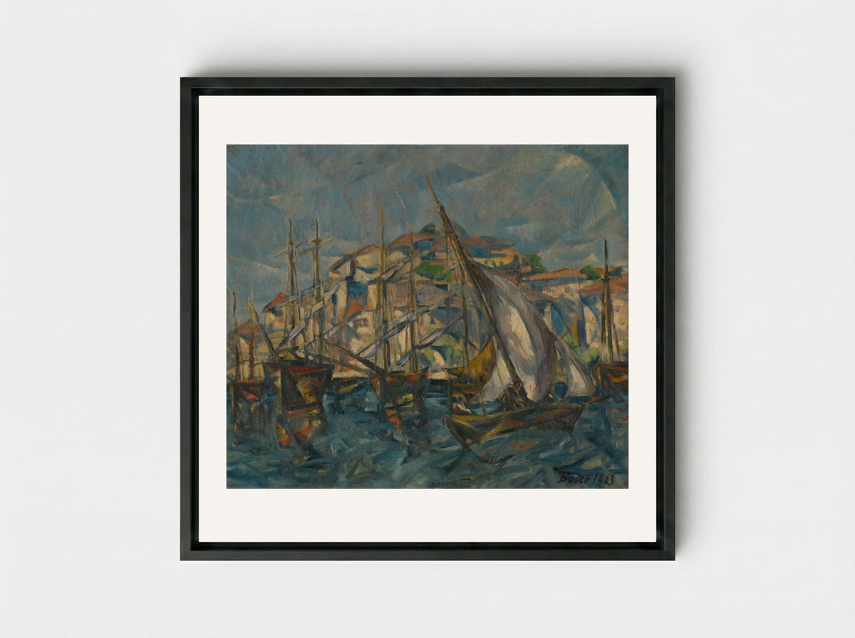 Dubrovnik - Konstantin Bauer - Framed Canvas Black