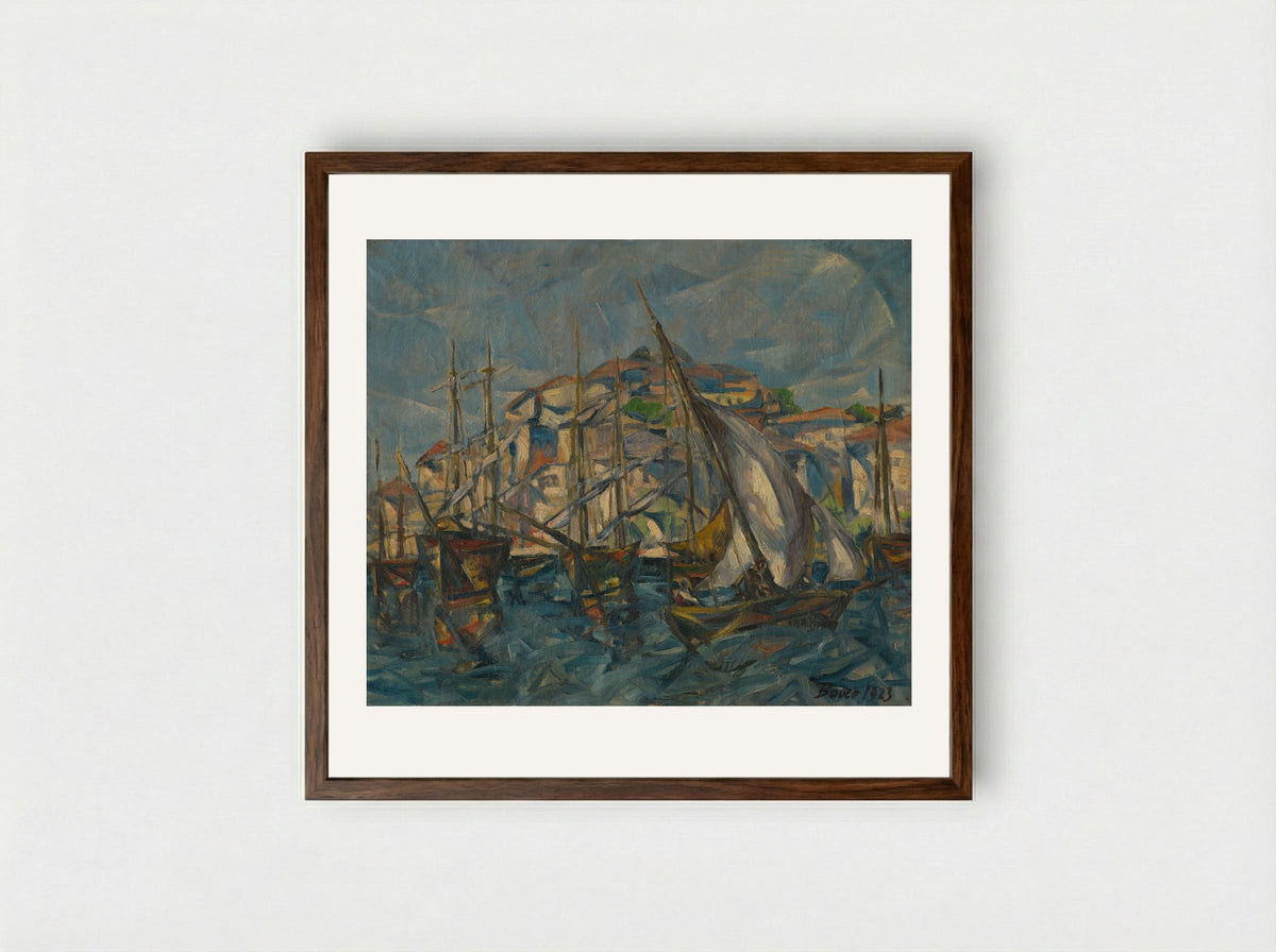 Dubrovnik - Konstantin Bauer - Framed Print Dark Wood