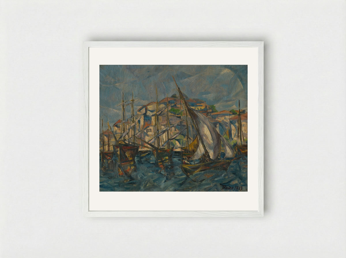 Dubrovnik - Konstantin Bauer - Framed Print White
