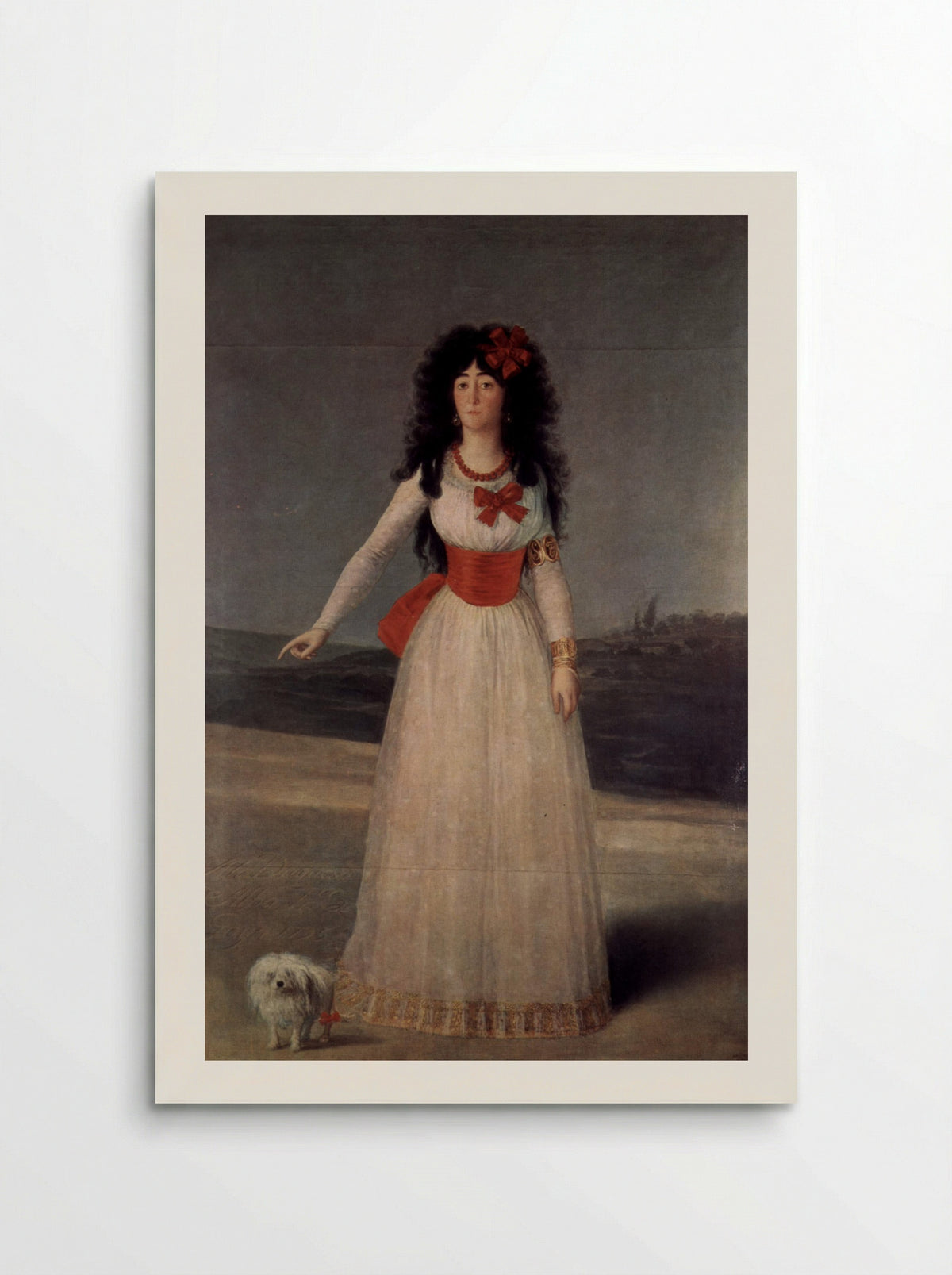 Duchess of Alba, The White Duchess - Francisco Goya - Poster