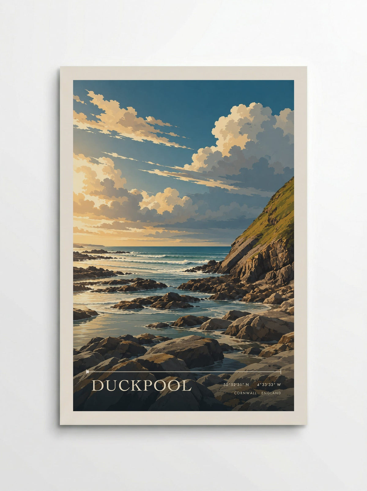 Duckpool, Cornwall | Travel Poster - Poster