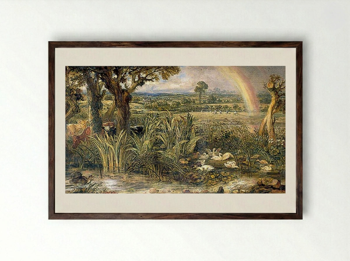 Duckweeds - James Ward - Framed Print Dark Wood