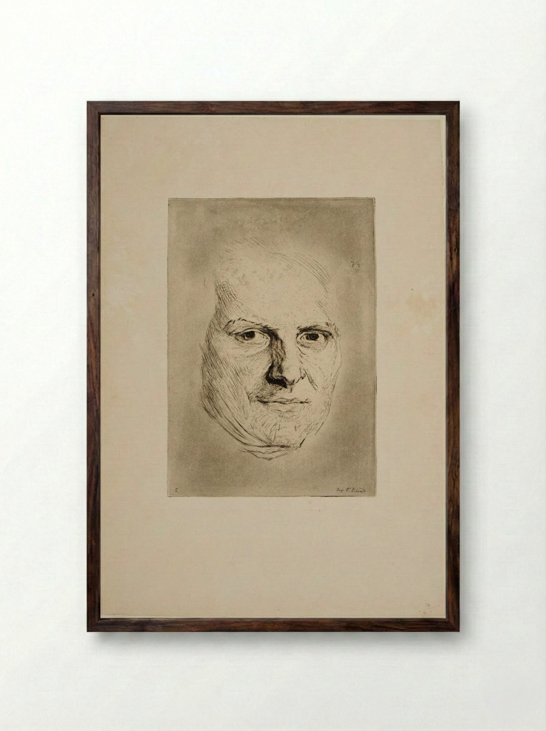 Duclos, abbé Reynal - Jules de Goncourt - Framed Print Dark Wood