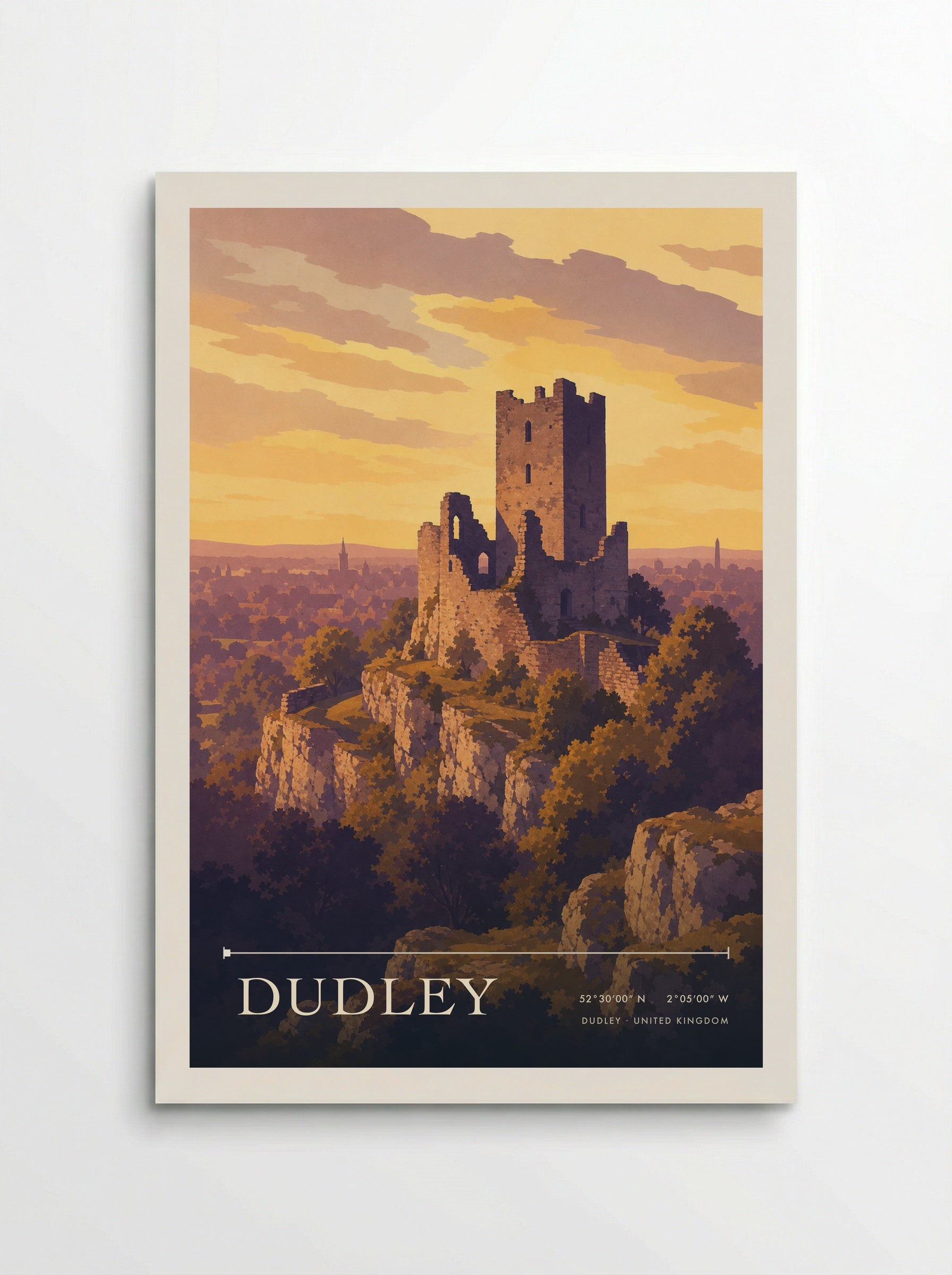 Dudley United Kingdom Travel Poster - Poster