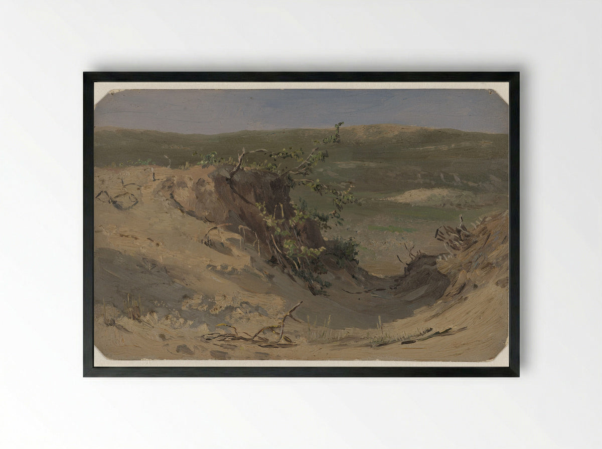 Duinpan - Jan Willem van Borselen - Framed Print Black