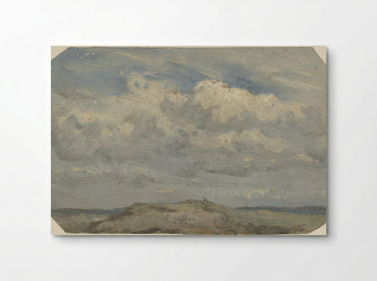 Duintop met op de achtergrond de zee - Jan Willem van Borselen - Poster