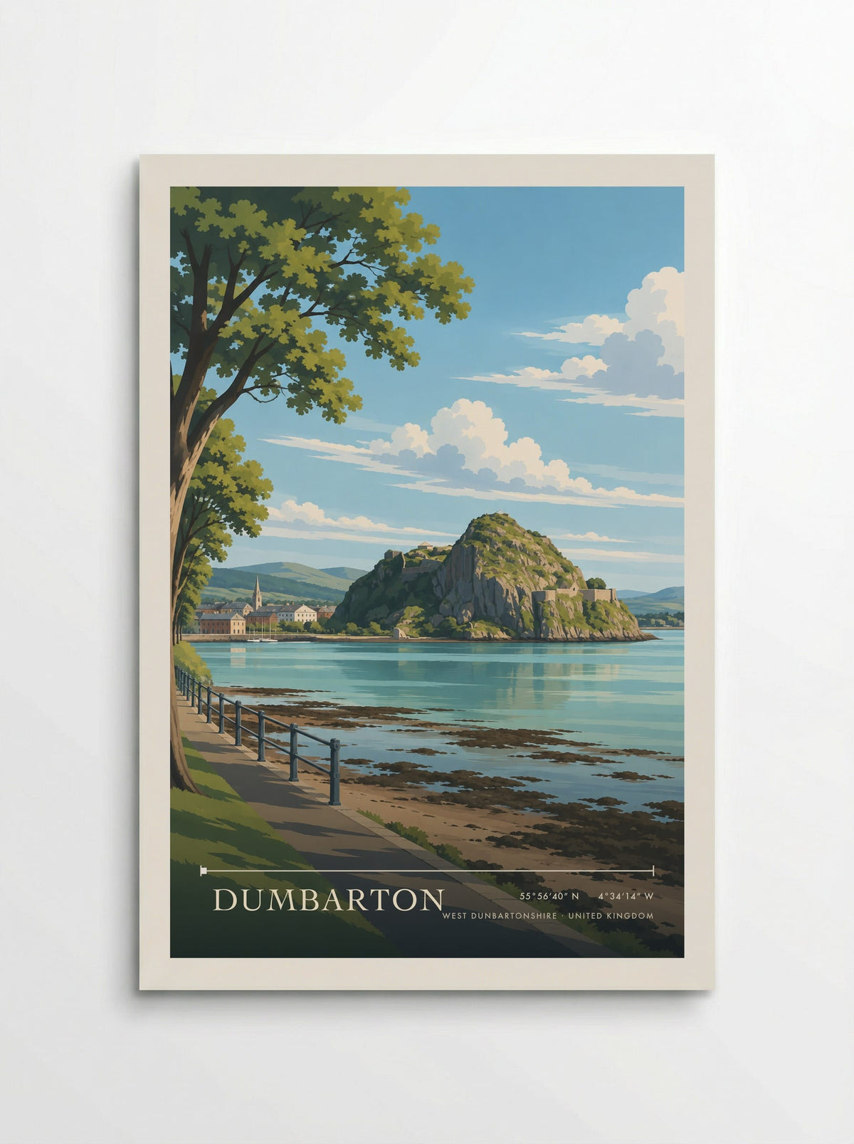 Dumbarton, West Dunbartonshire | Travel Poster - Poster