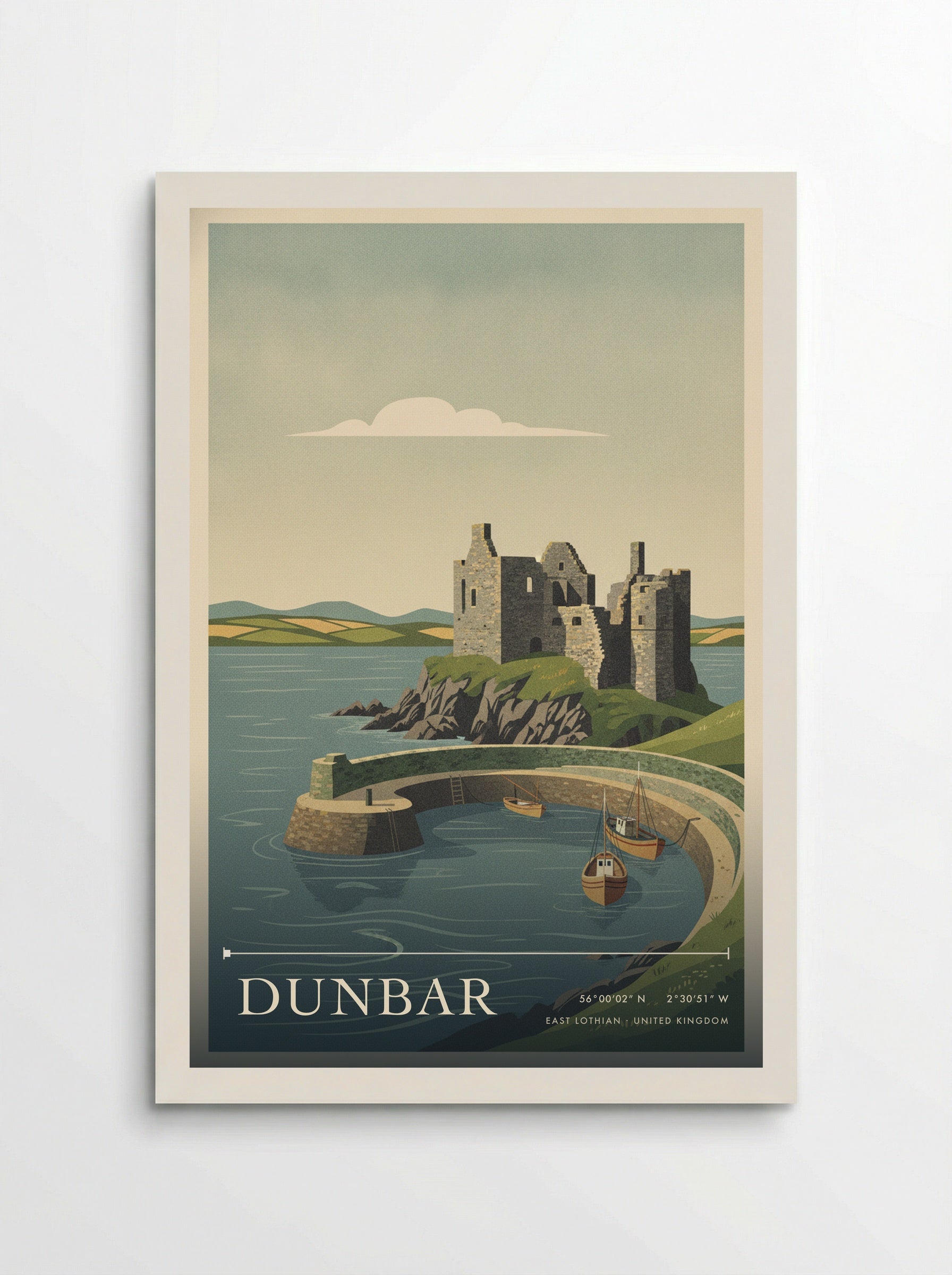 Dunbar East Lothian United Kingdom Travel Poster - Poster