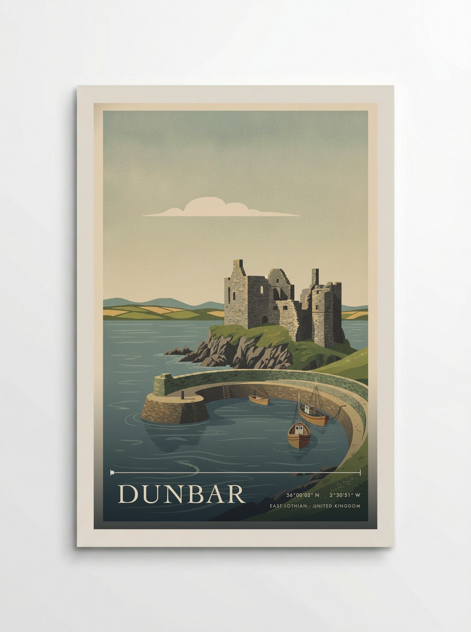 Dunbar East Lothian United Kingdom Travel Poster - Poster