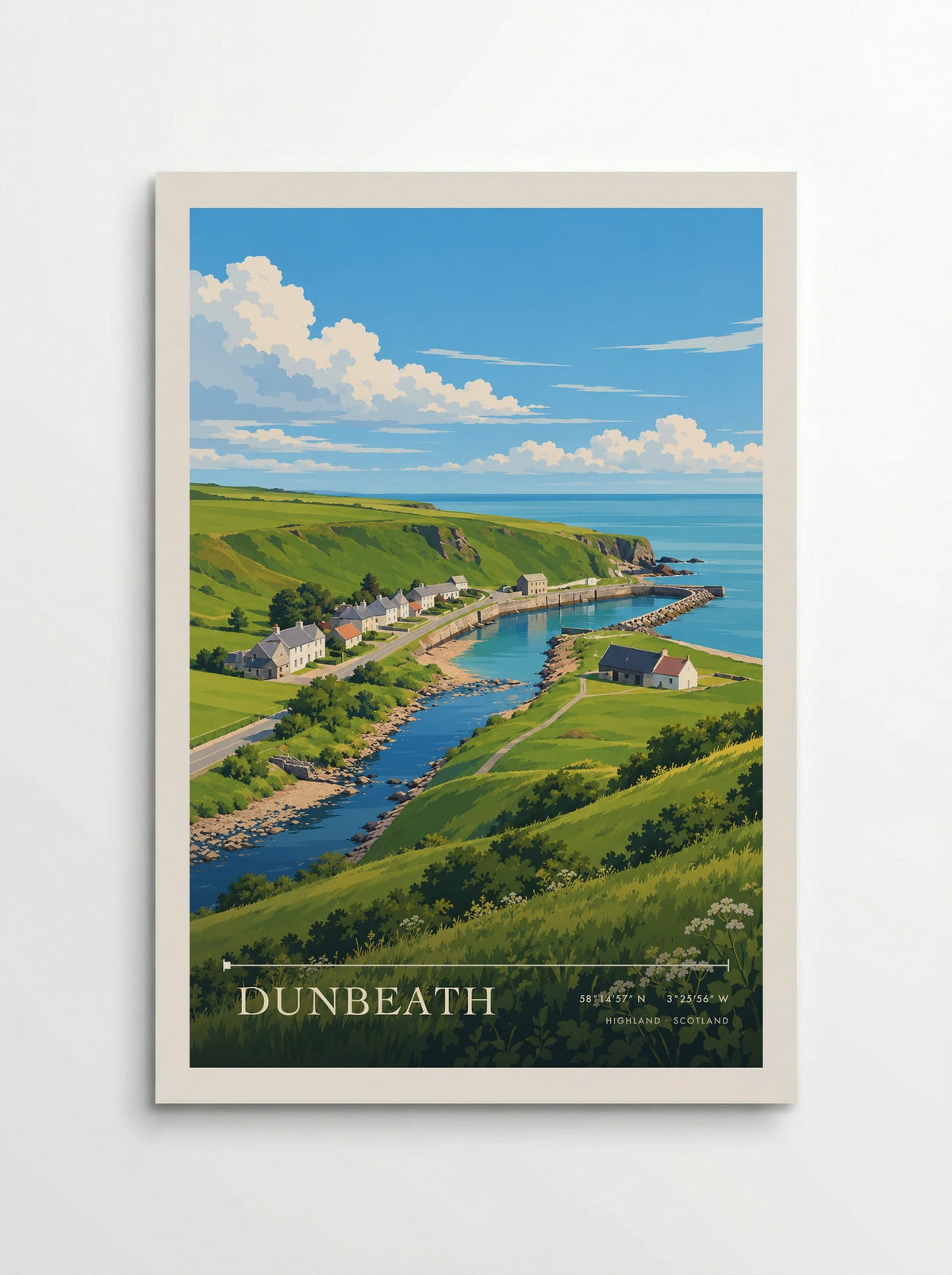 Dunbeath, Highland | Travel Poster - Poster