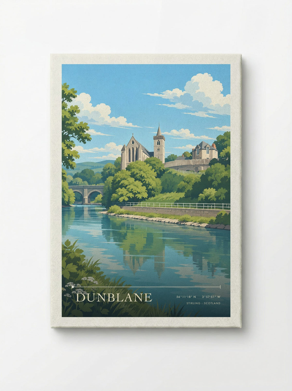 Dunblane, Stirling | Travel Poster - Canvas