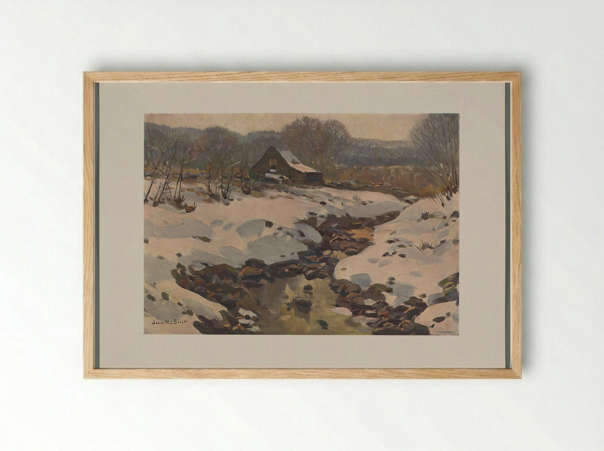Dune Landscape with Farmhouse - Louis van Soest - Framed Print Wood