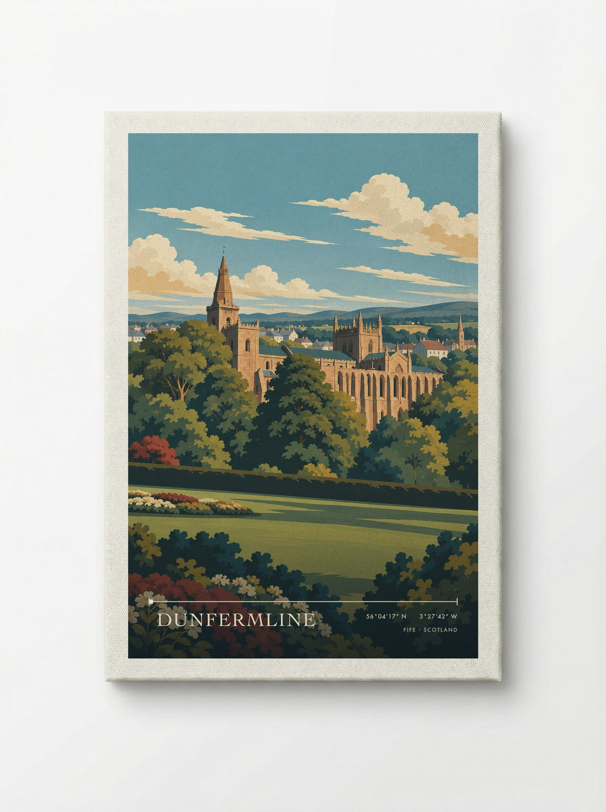 Dunfermline, Fife | Travel Poster - Canvas
