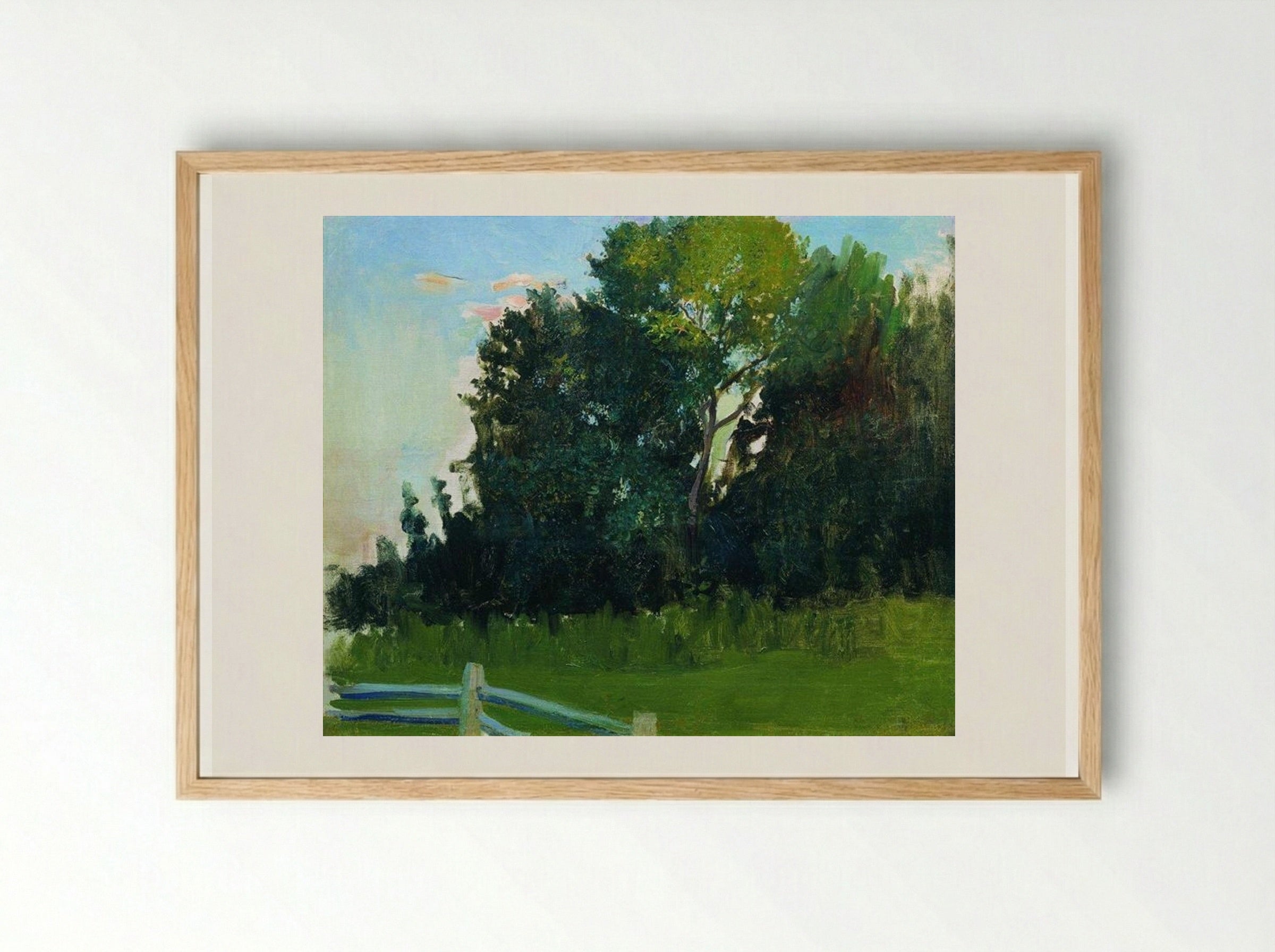 Dunka's Grove, Estate of the Polenovs - Boris Kustodiev - Framed Print Wood
