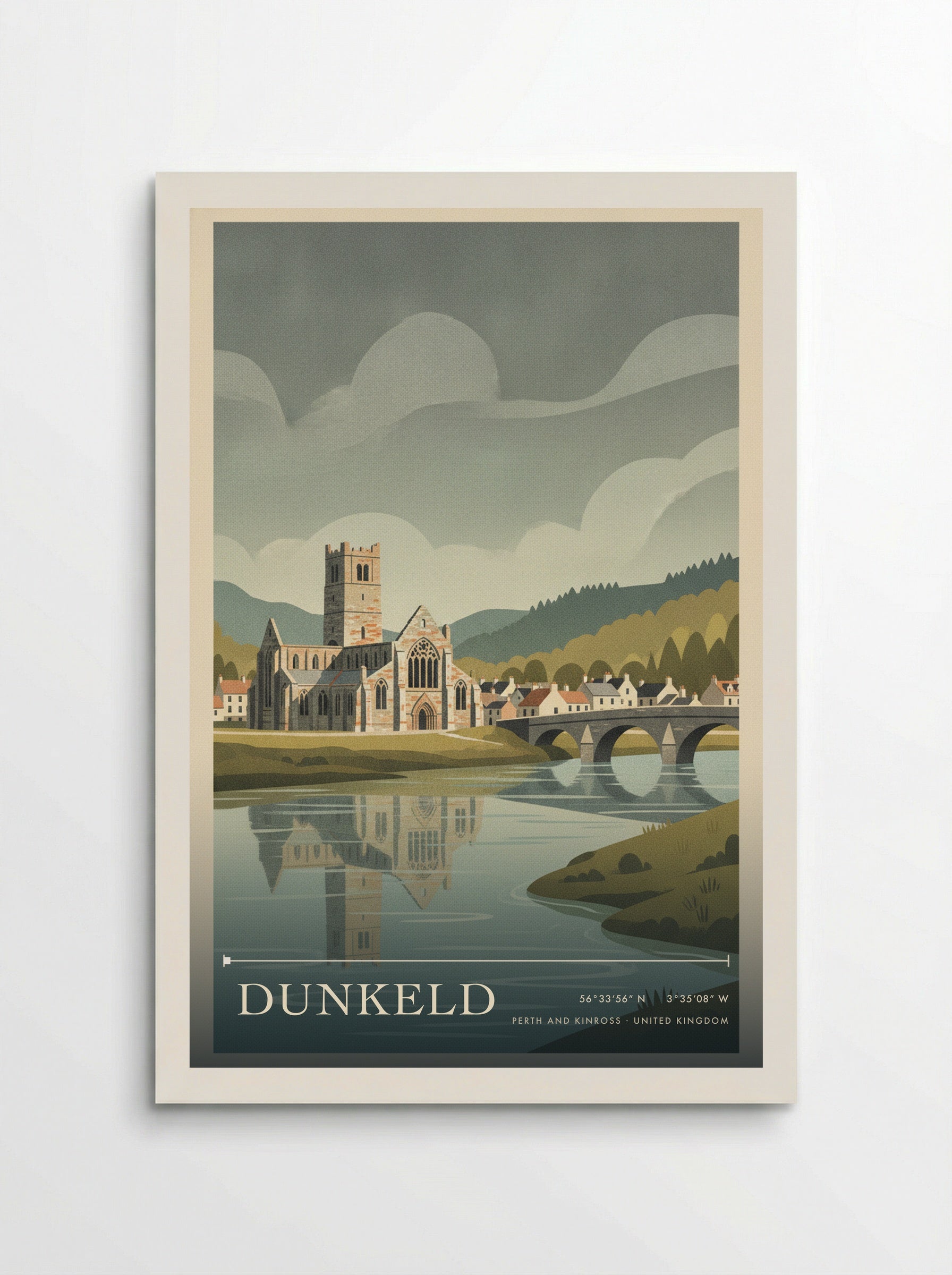 Dunkeld Perth and Kinross United Kingdom Travel Poster - Poster