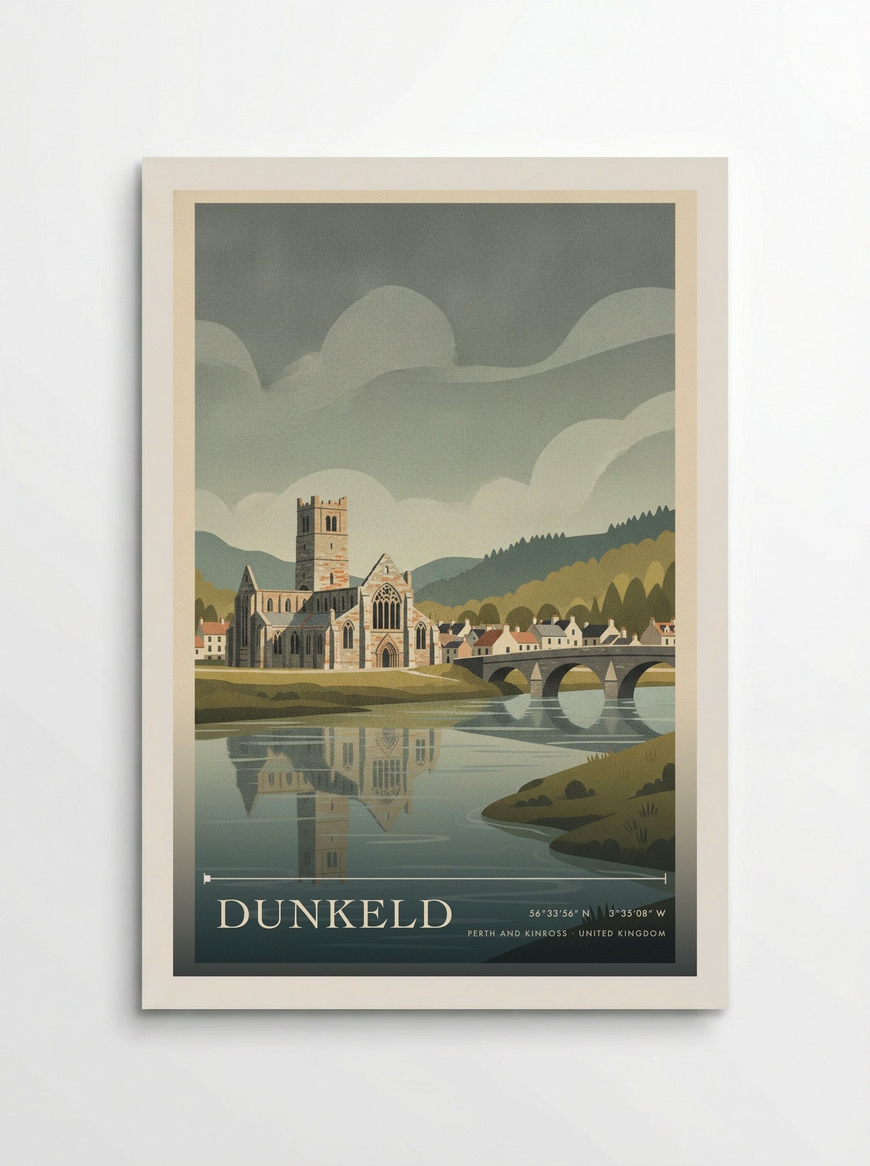 Dunkeld Perth and Kinross United Kingdom Travel Poster - Poster