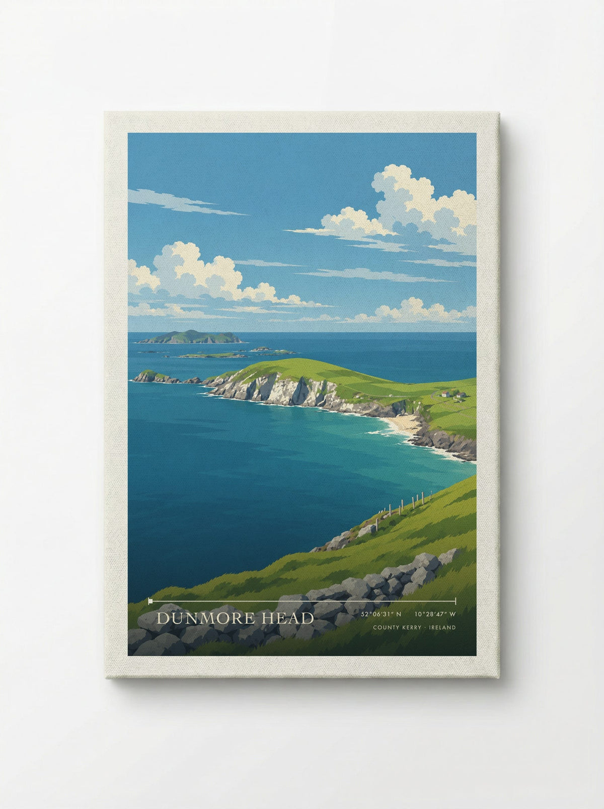 Dunmore Head, County Kerry | Travel Poster - Canvas