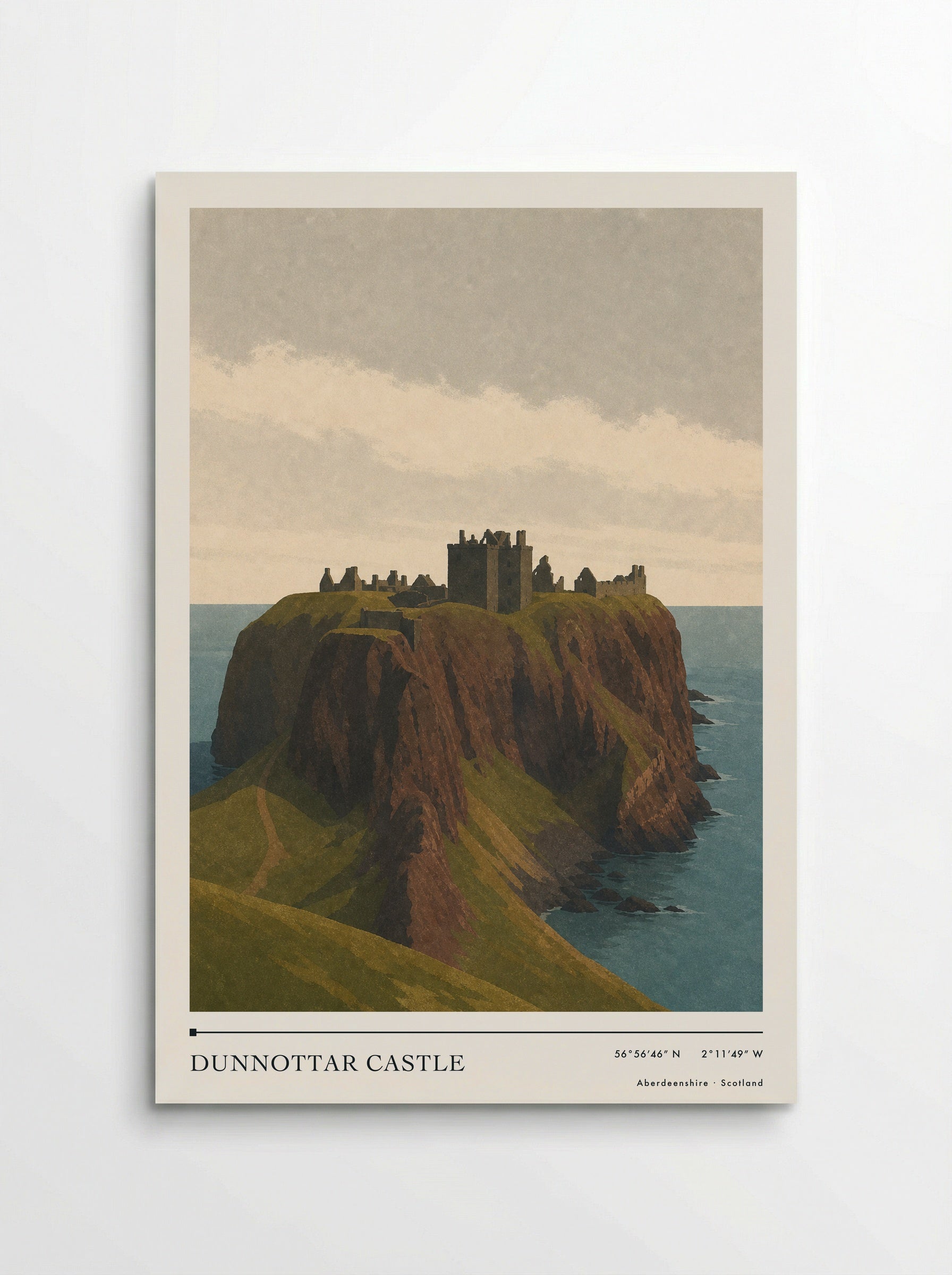Dunnottar Castle Travel Poster Artwork - Poster