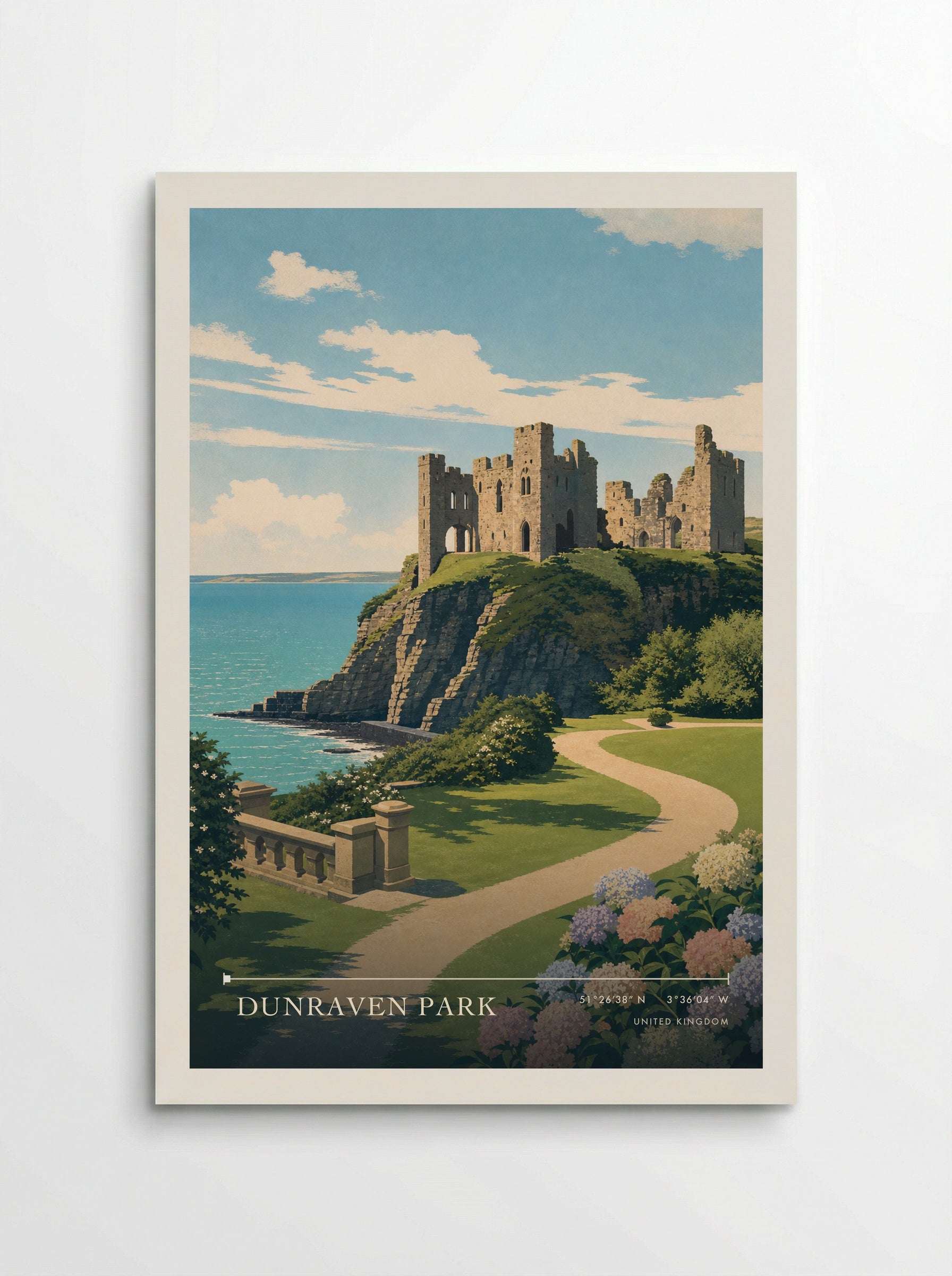 Dunraven Park United Kingdom Travel Poster - Poster