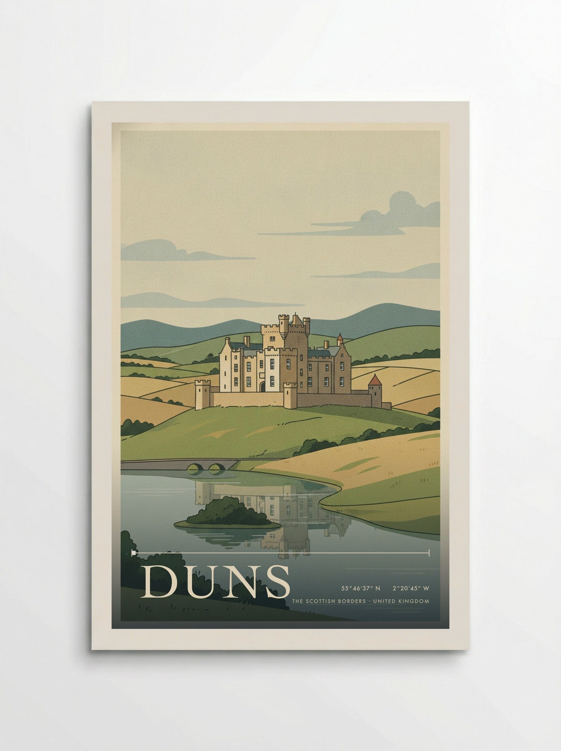 Duns The Scottish Borders United Kingdom Travel Poster - Poster