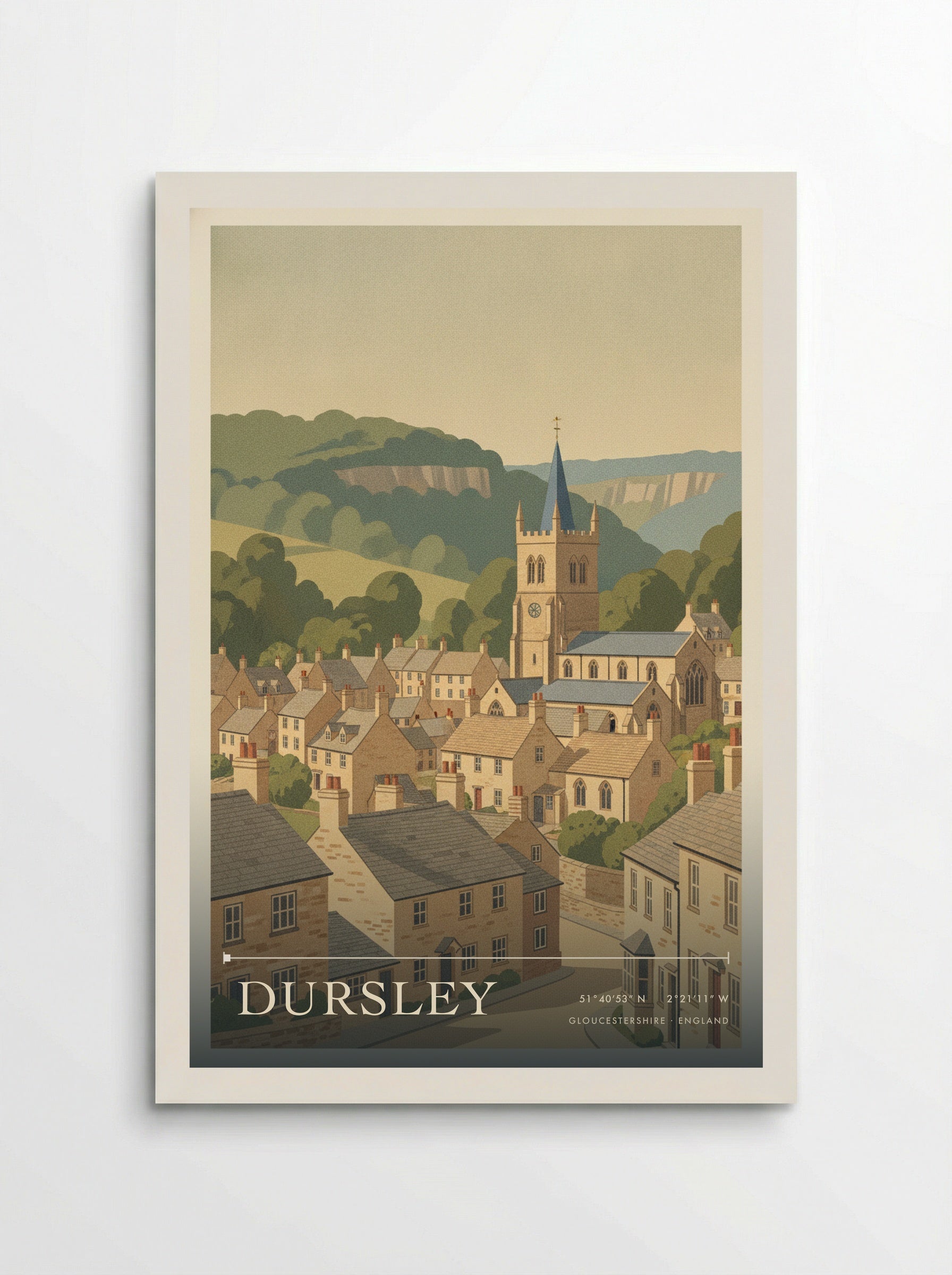 Dursley Gloucestershire England Travel Poster - Poster