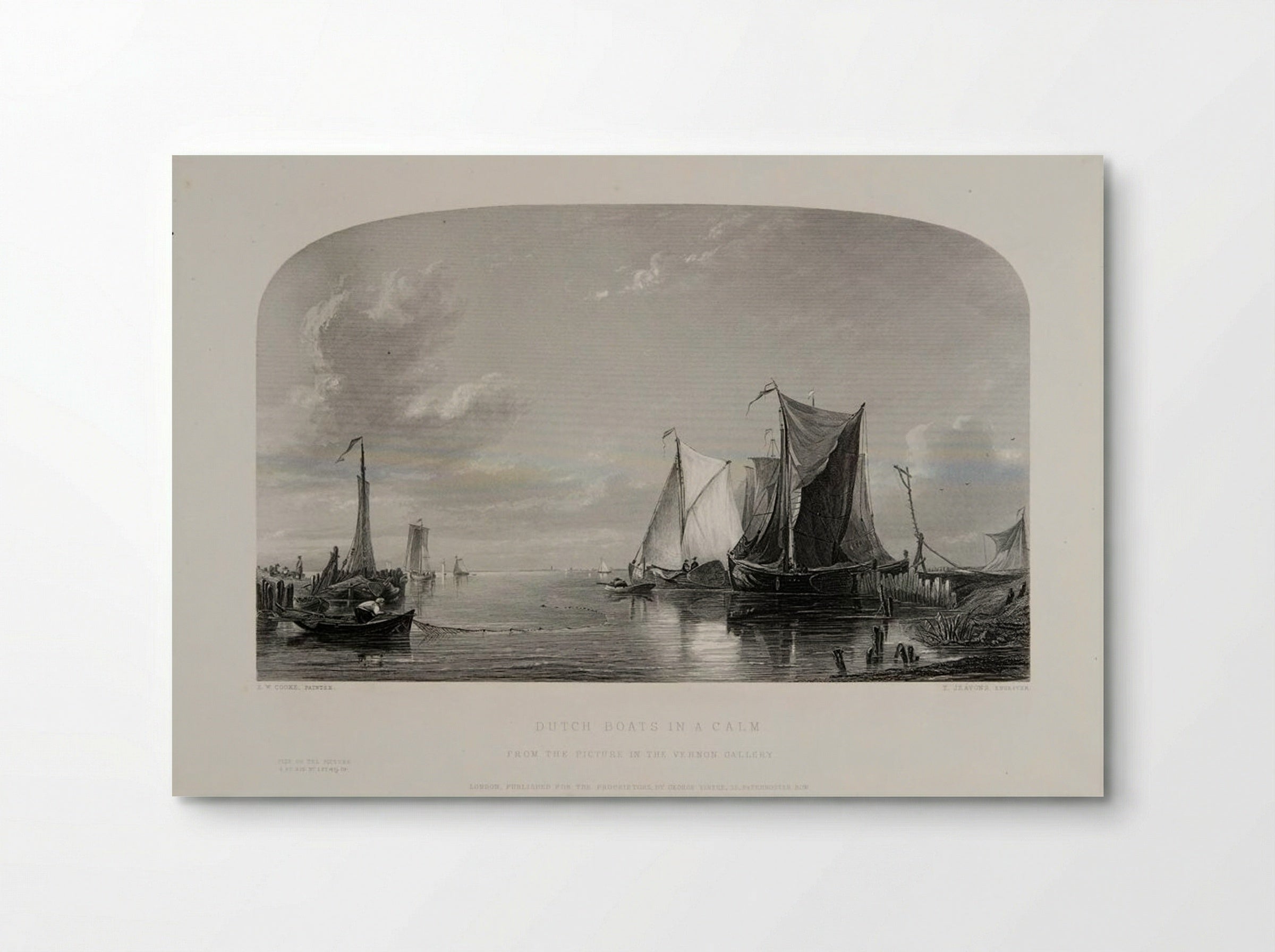 Dutch Boats in a Calm - Thomas Jeavons - Poster