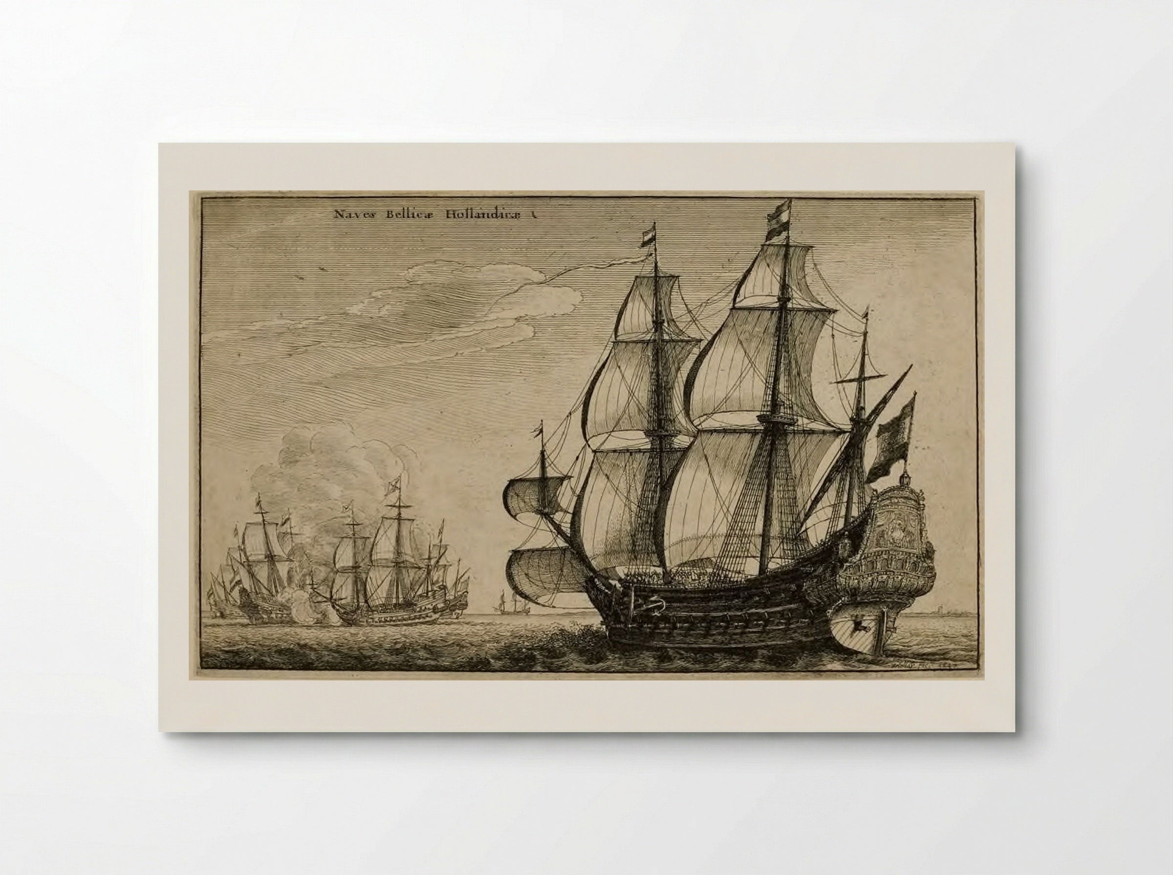 Dutch Warships - Wenceslaus Hollar - Poster