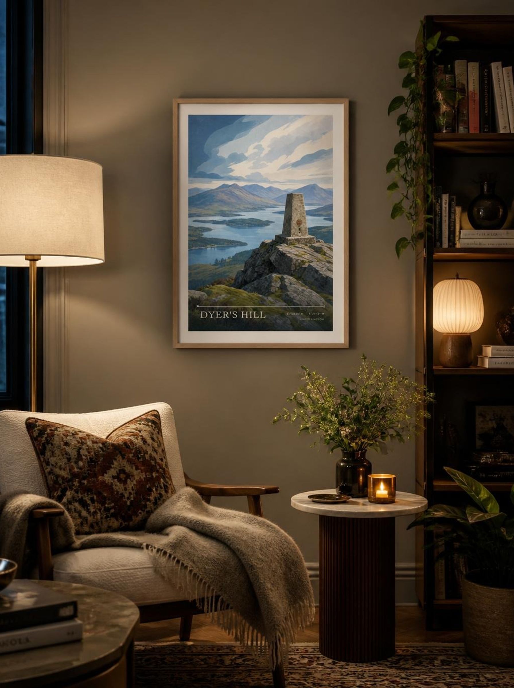 Dyer's Hill United Kingdom Travel Poster - Lifestyle