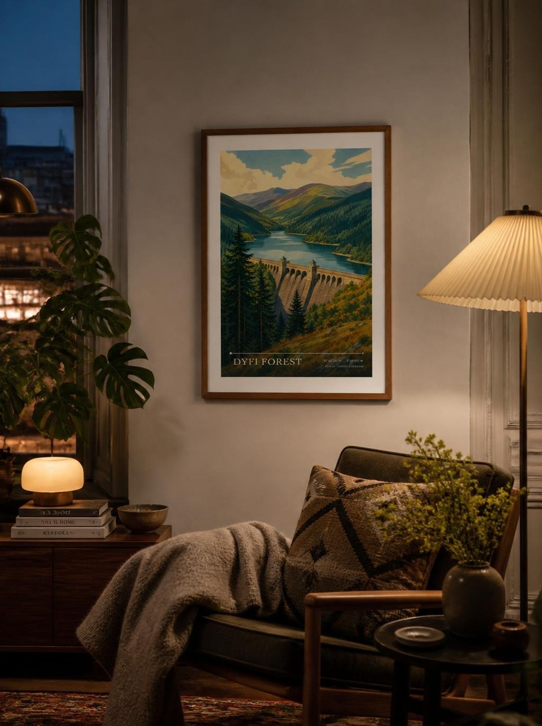 Dyfi Forest Powys United Kingdom Travel Poster - Lifestyle