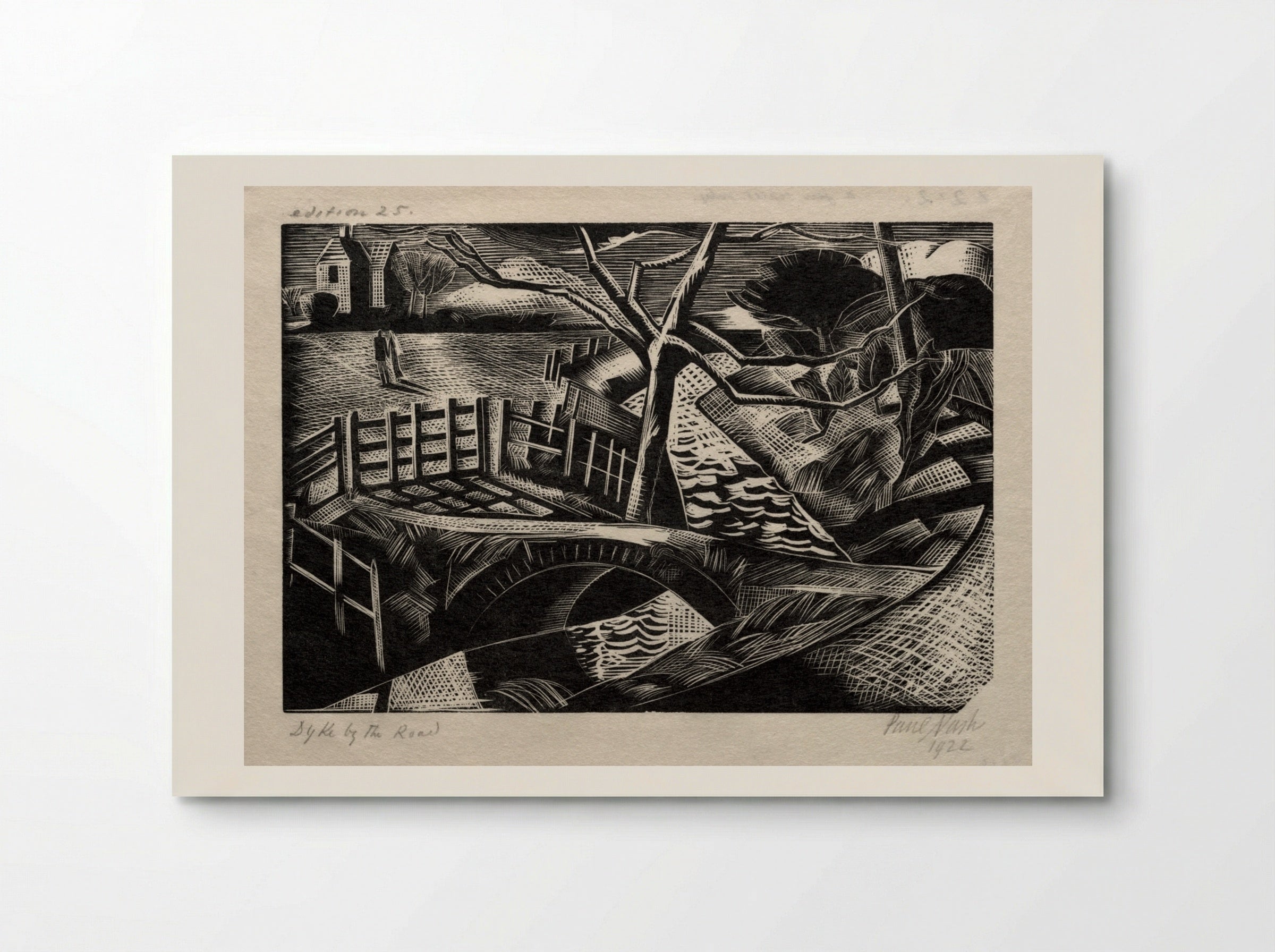 Dyke by the Road - Paul Nash - Poster