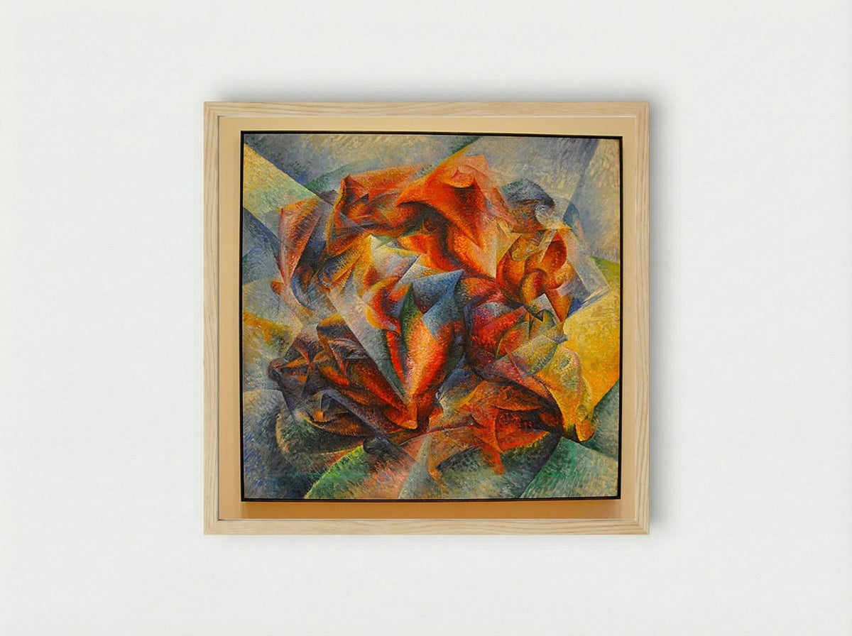 Dynamism of a Soccer Player - Umberto Boccioni - Framed Print Wood
