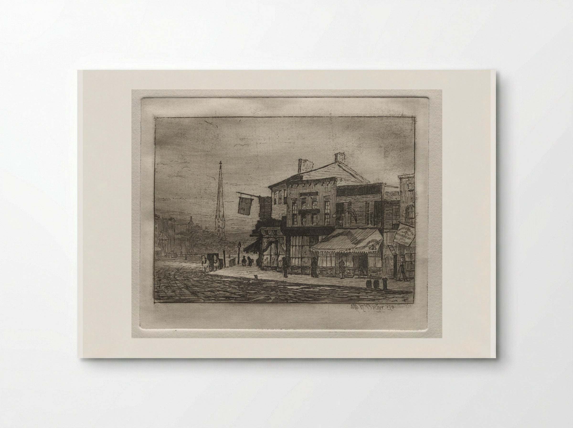 Eagle Street and Woodland Avenue - Otto H. Bacher - Poster