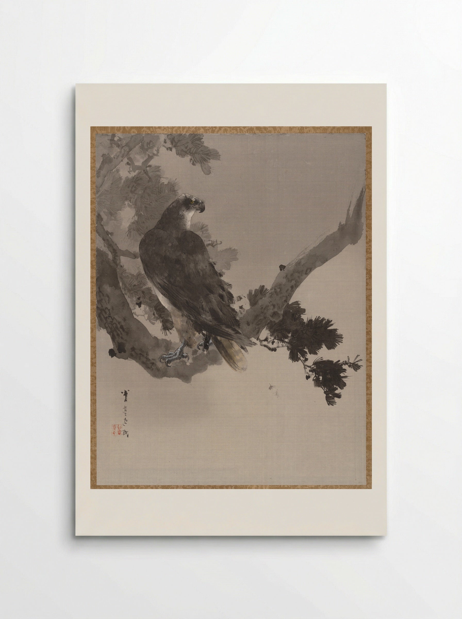 Eagle in a Tree - Watanabe Seitei - Poster