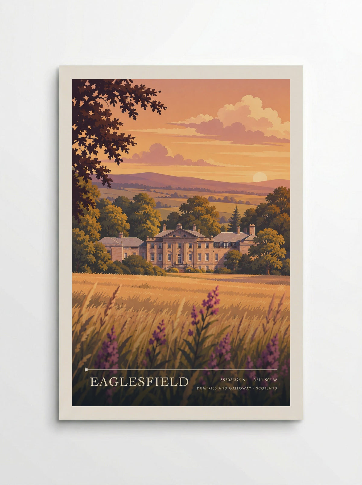 Eaglesfield, Dumfries and Galloway travel poster print