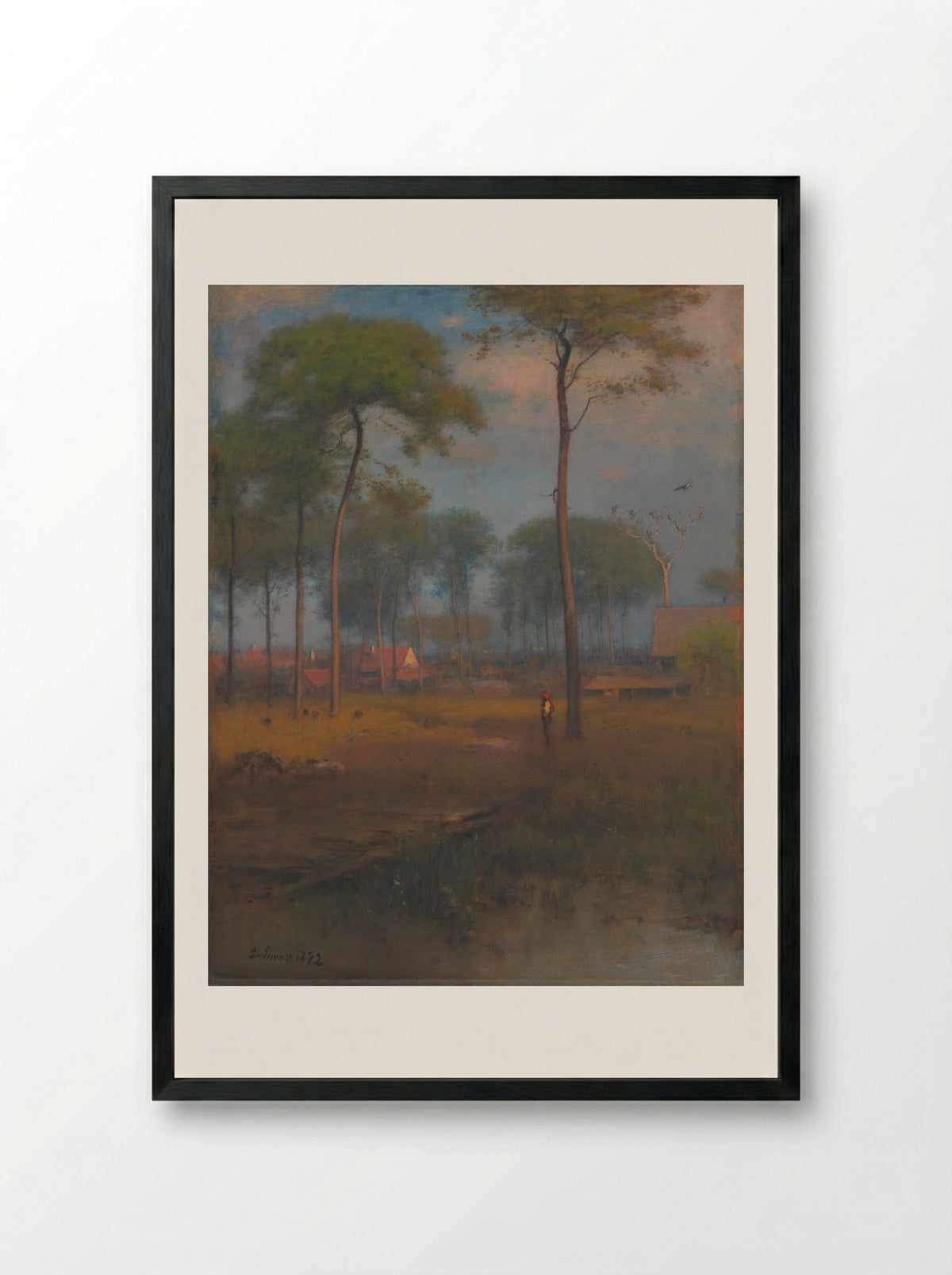 Early Morning, Tarpon Springs - George Inness - Framed Print Black
