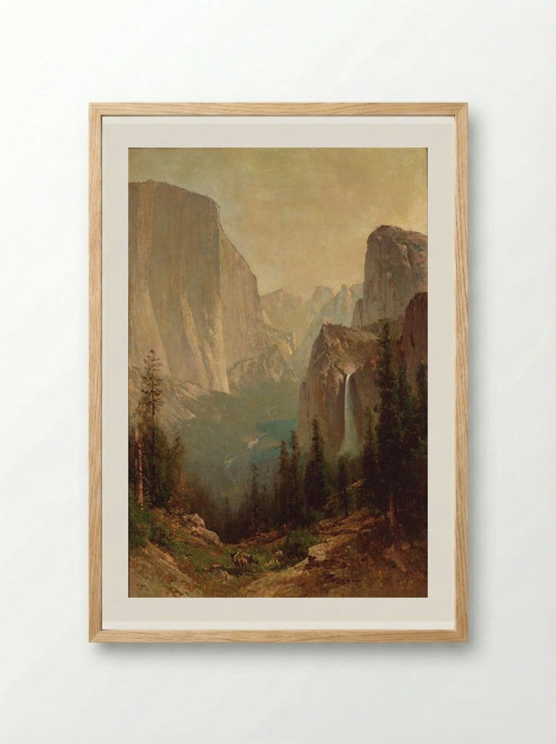 Early Morning, Yosemite Valley - Thomas Hill - Framed Print Wood