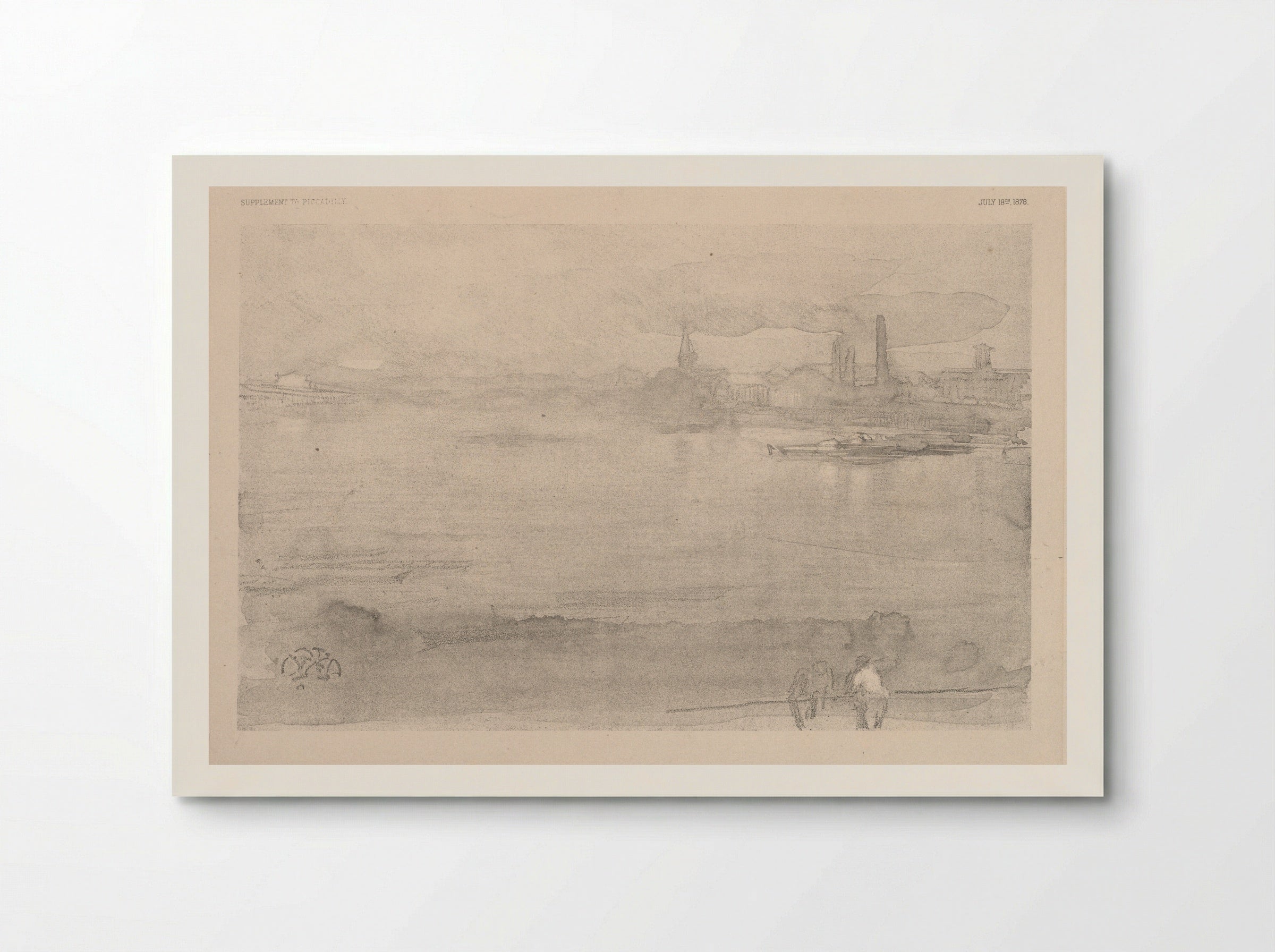 Early Morning: The Thames at Battersea - James McNeill Whistler - Poster