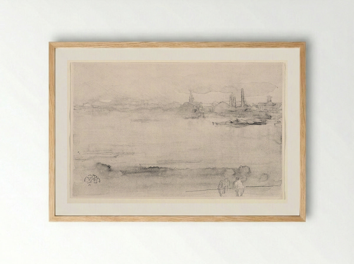 Early Morning - James McNeill Whistler - Framed Print Wood