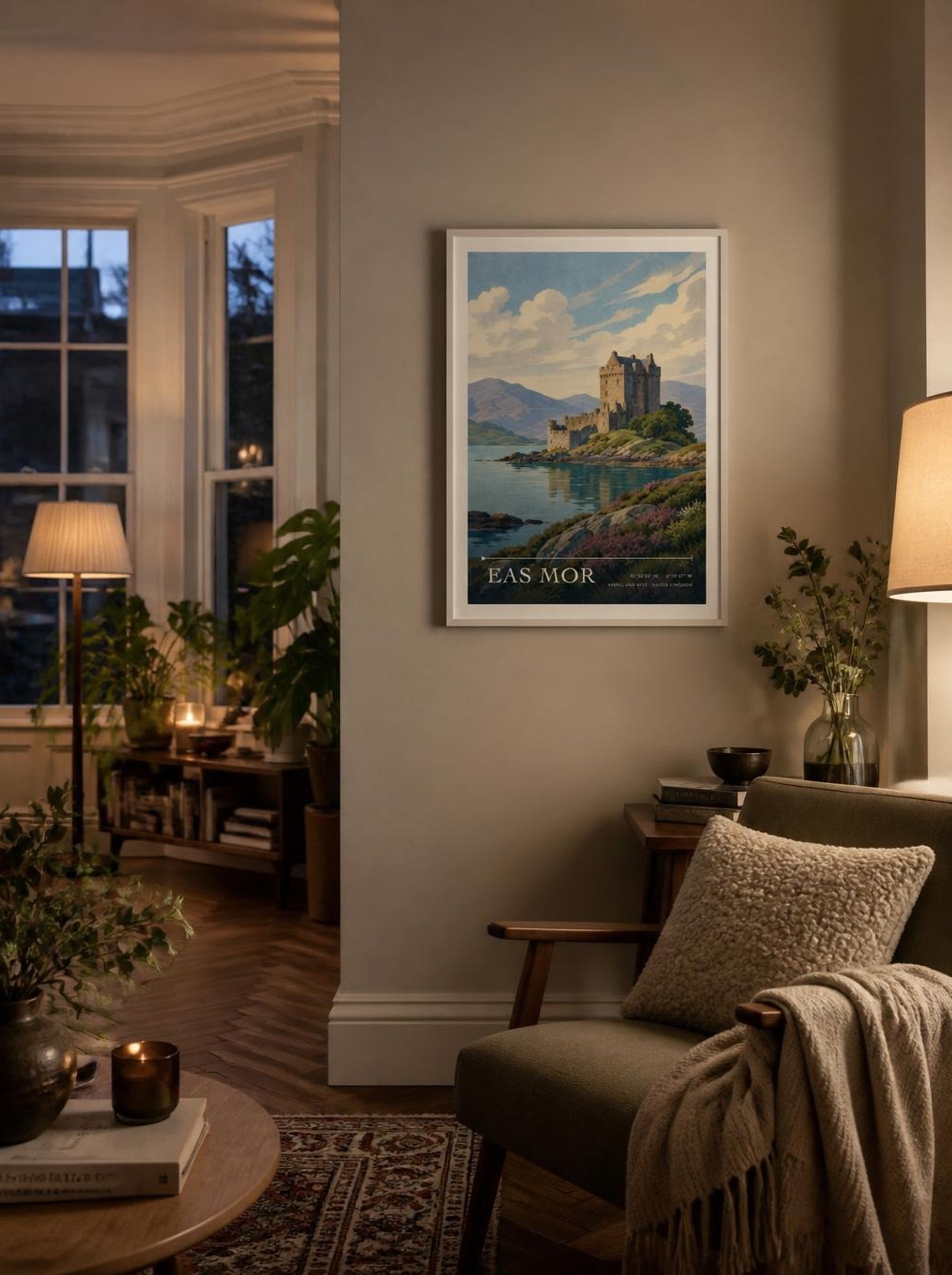 Eas Mor Argyll and Bute United Kingdom Travel Poster - Lifestyle