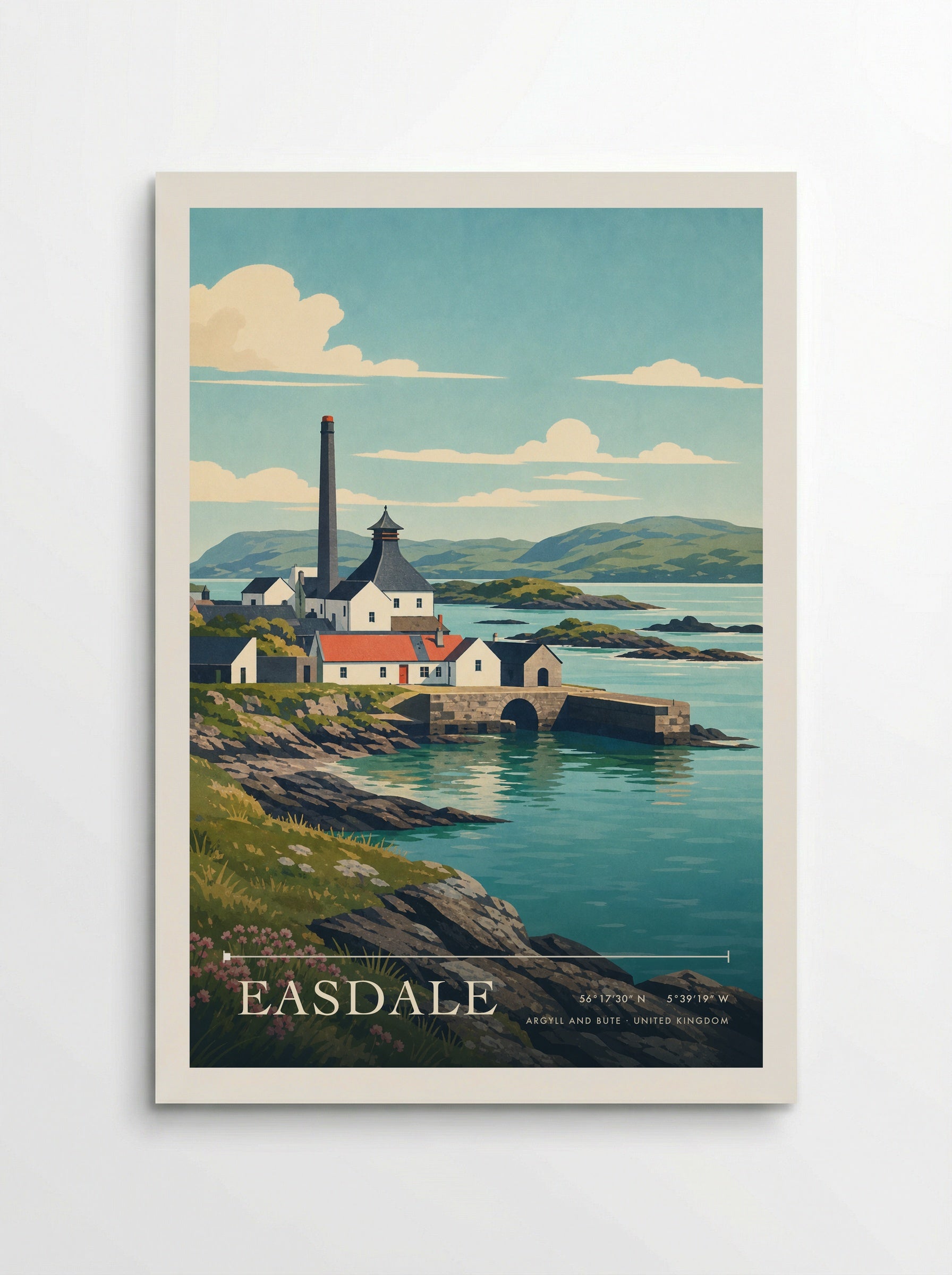 Easdale Argyll and Bute United Kingdom Travel Poster - Poster