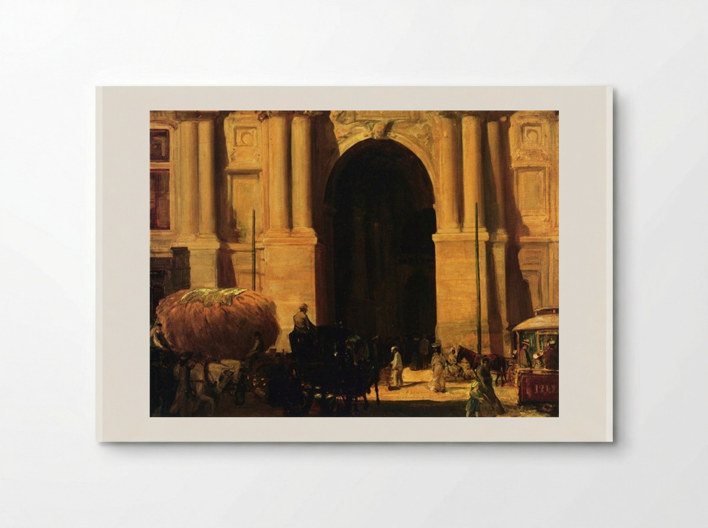 East Entrance, City Hall, Philadelphia - John French Sloan - Poster