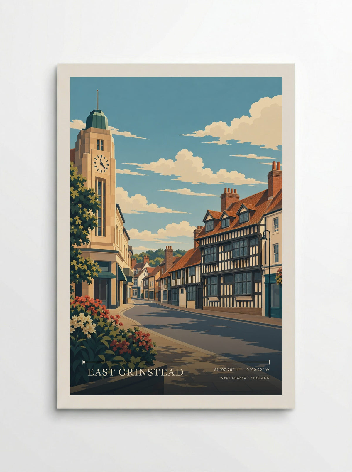 East Grinstead, West Sussex | Travel Poster - Poster