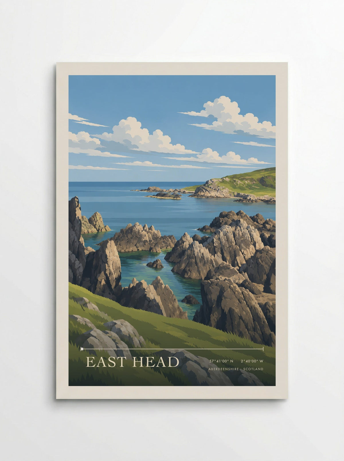 East Head, Aberdeenshire | Travel Poster - Poster