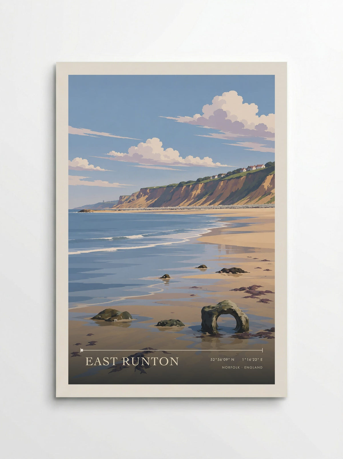 East Runton, Norfolk | Travel Poster - Poster