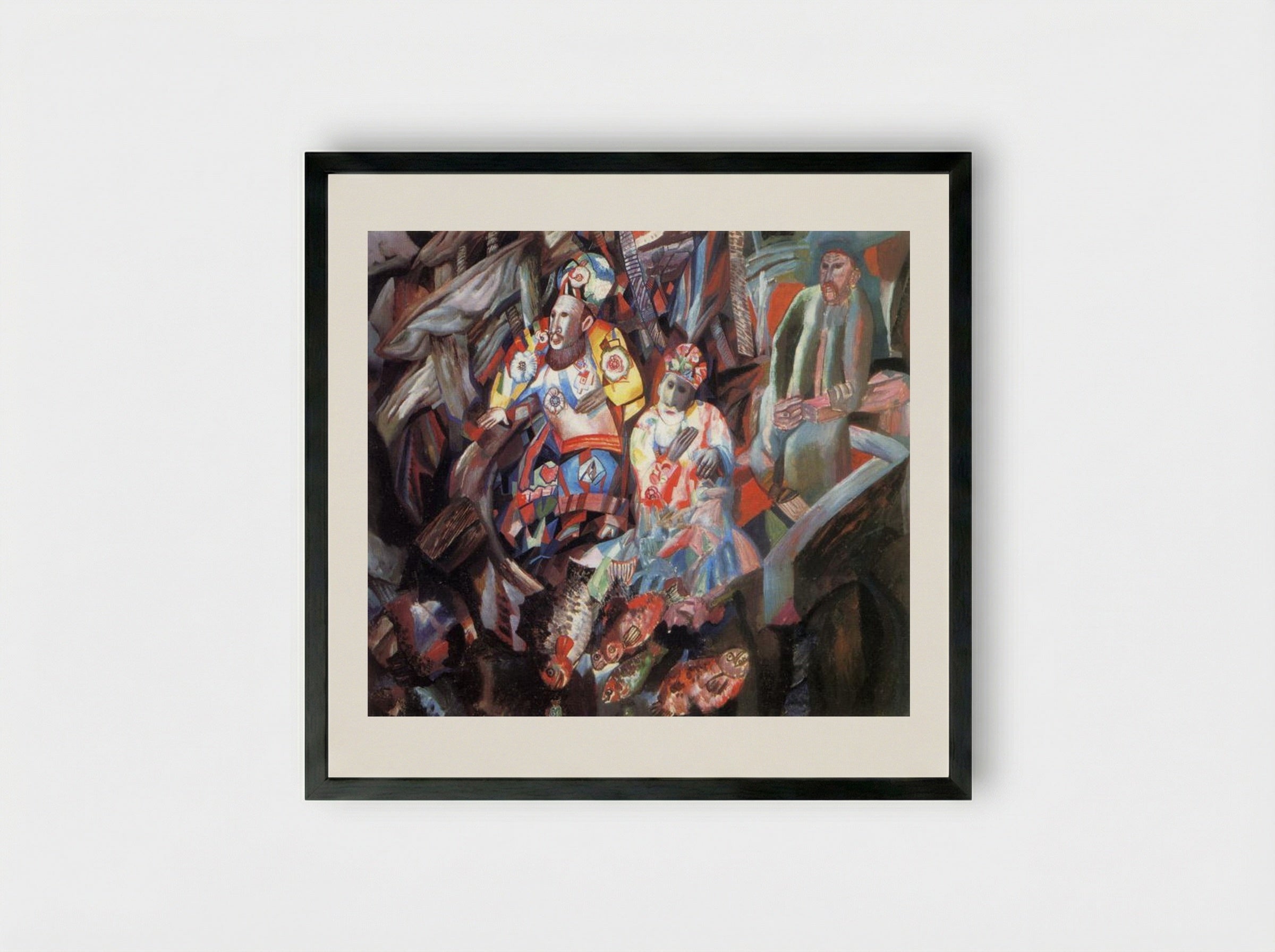 East and West - Pavel Filonov - Framed Print Black