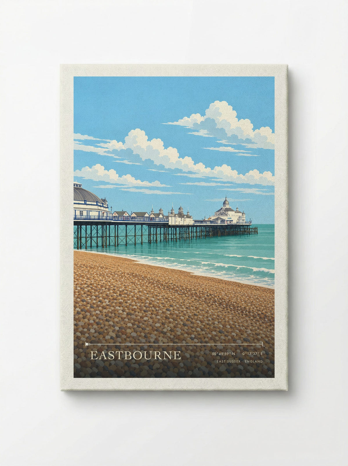 Eastbourne, East Sussex | Travel Poster - Canvas