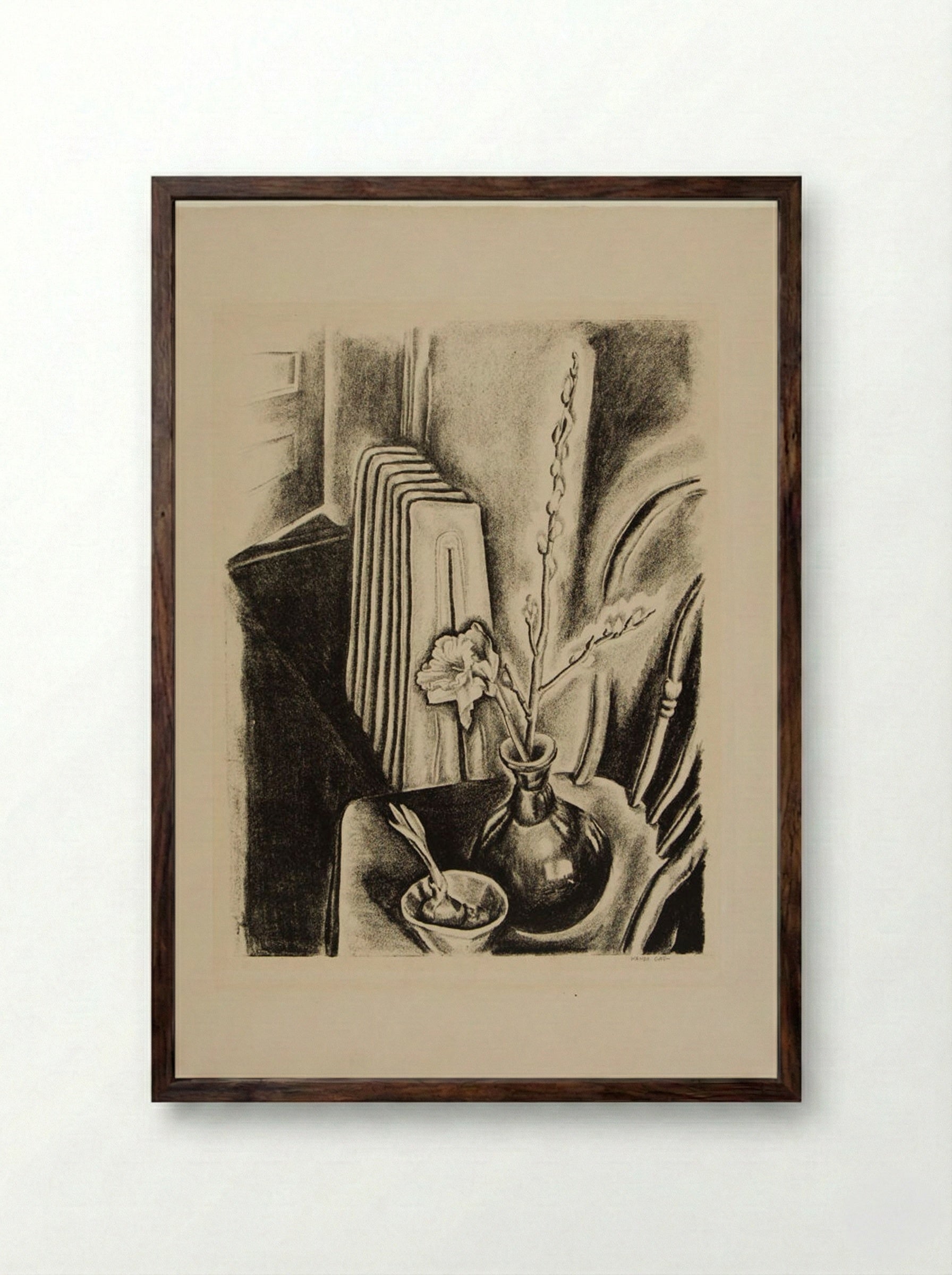 Easter Morning - Wanda Gág - Framed Print Dark Wood